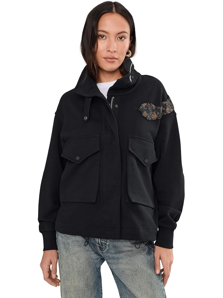 Black AllSaints Ouros Clarie Jacket