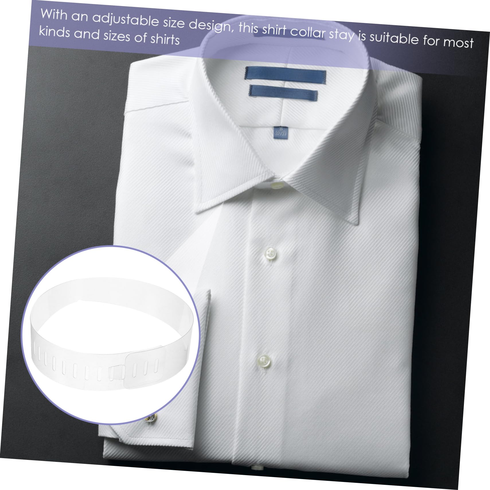SOIMISS Camisas De Vestir Se Queda El Cuello Se Mantiene Moldeador Cuello De Camisa Accesorio Camisa El Cuello Se Desvía Soporte De Cuello Para Hombres El Plastico