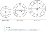 Large Wall Clock, Metal Retro Roman Numeral, Modern Round Silent Wall Clocks, Easy to Read for Living Room/Home/Kitchen/Bedroom/Office/School Decor (Silver, 16 Inch)