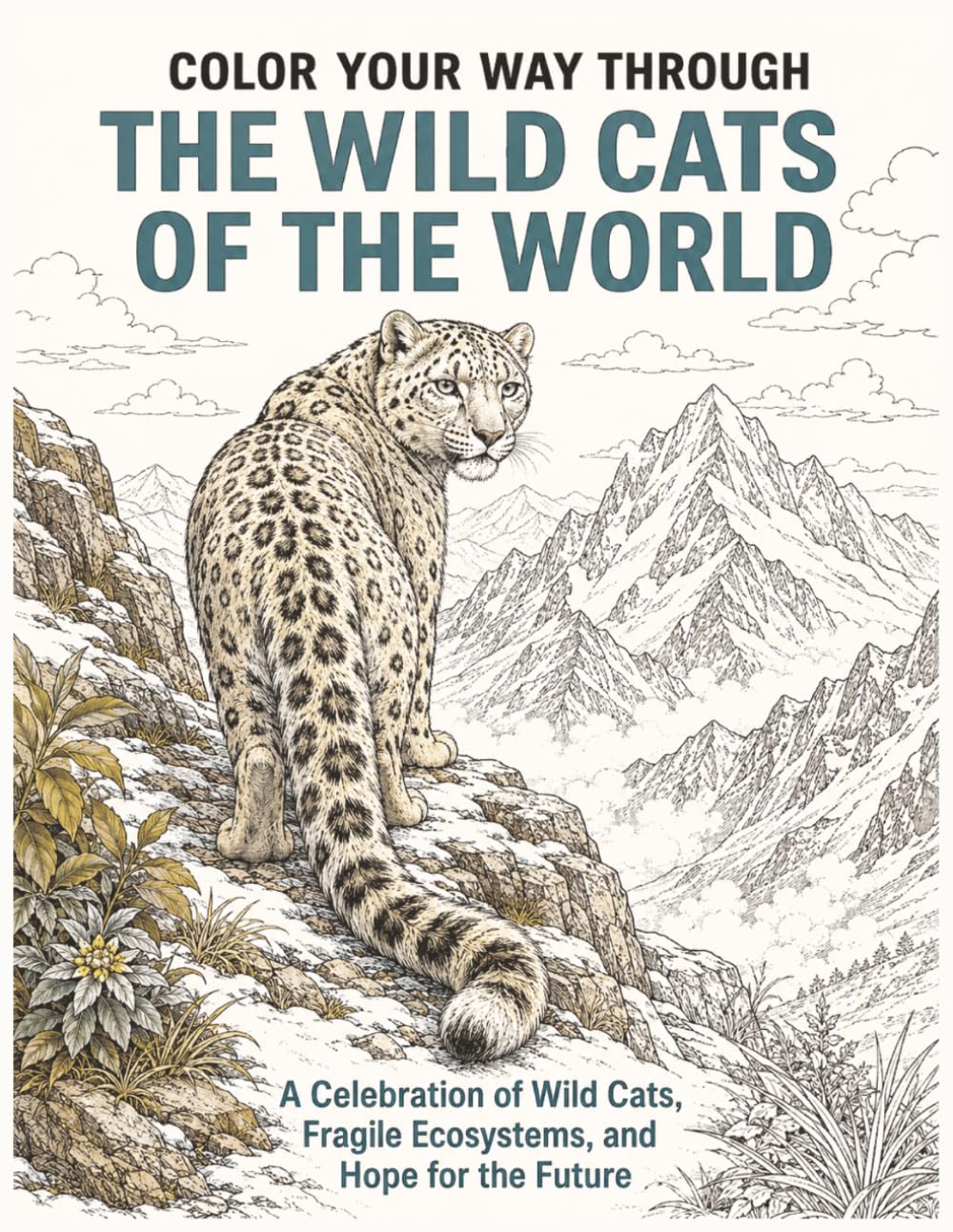 Color Your Way Through The Wild Cats Of The World: A Celebration of Wild Cats, Fragile Ecosystems, and Hope for the Future