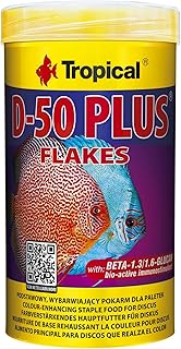 Tropical D-50 Plus Flockenfutter für Diskus und andere tropische Fische, 1er Pack (250 ml, 250 Gramm) product image