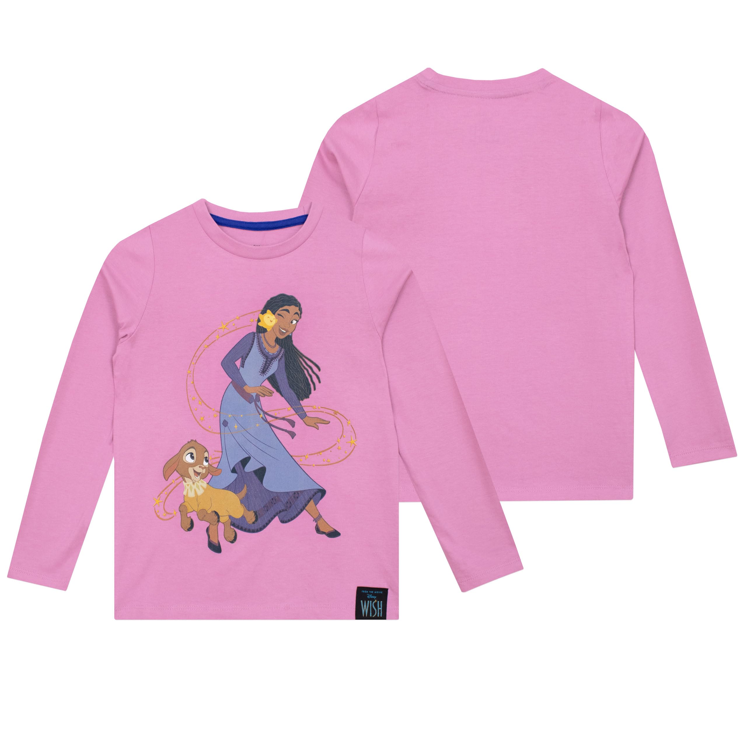 Disney Wish Dziewczęcy Komplet Bluzy i Legginsów | Zestaw Asha i Wish | Stroje Dziewczęce i Komplety Odzieżowe | Różowy | 104