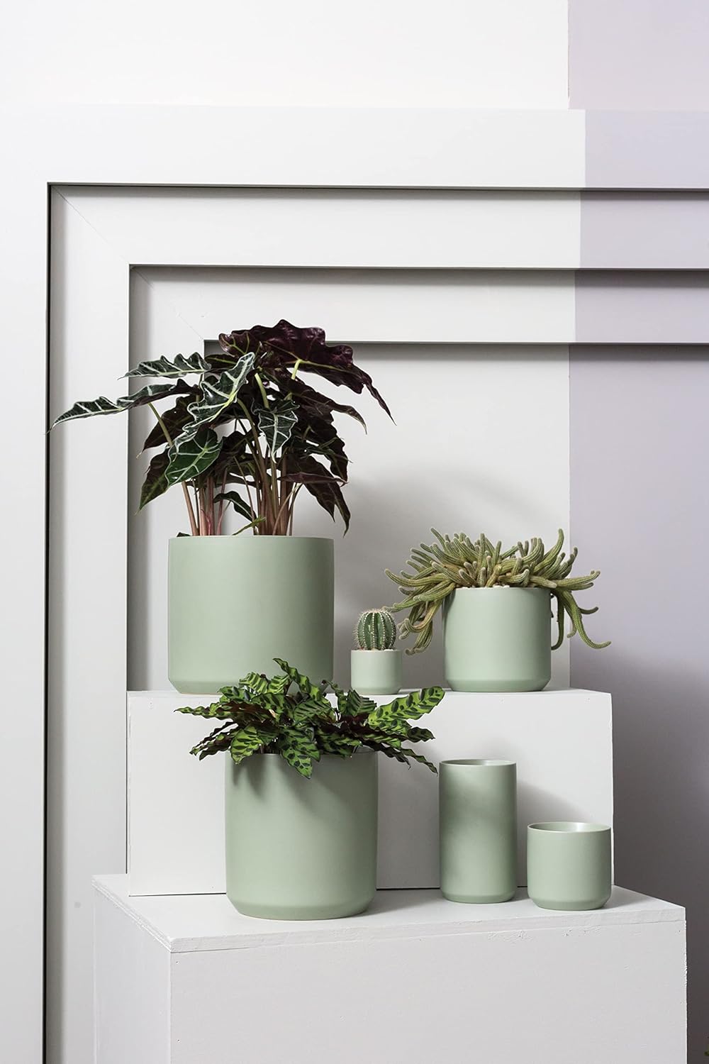Ceramic Pot for Plant and Flowers | Ceramic Vase Decor for Home or Office l Indoor and Outdoor Planter for Any Event Decoration (4.75”x 4.5”, Green) (97521.05)
