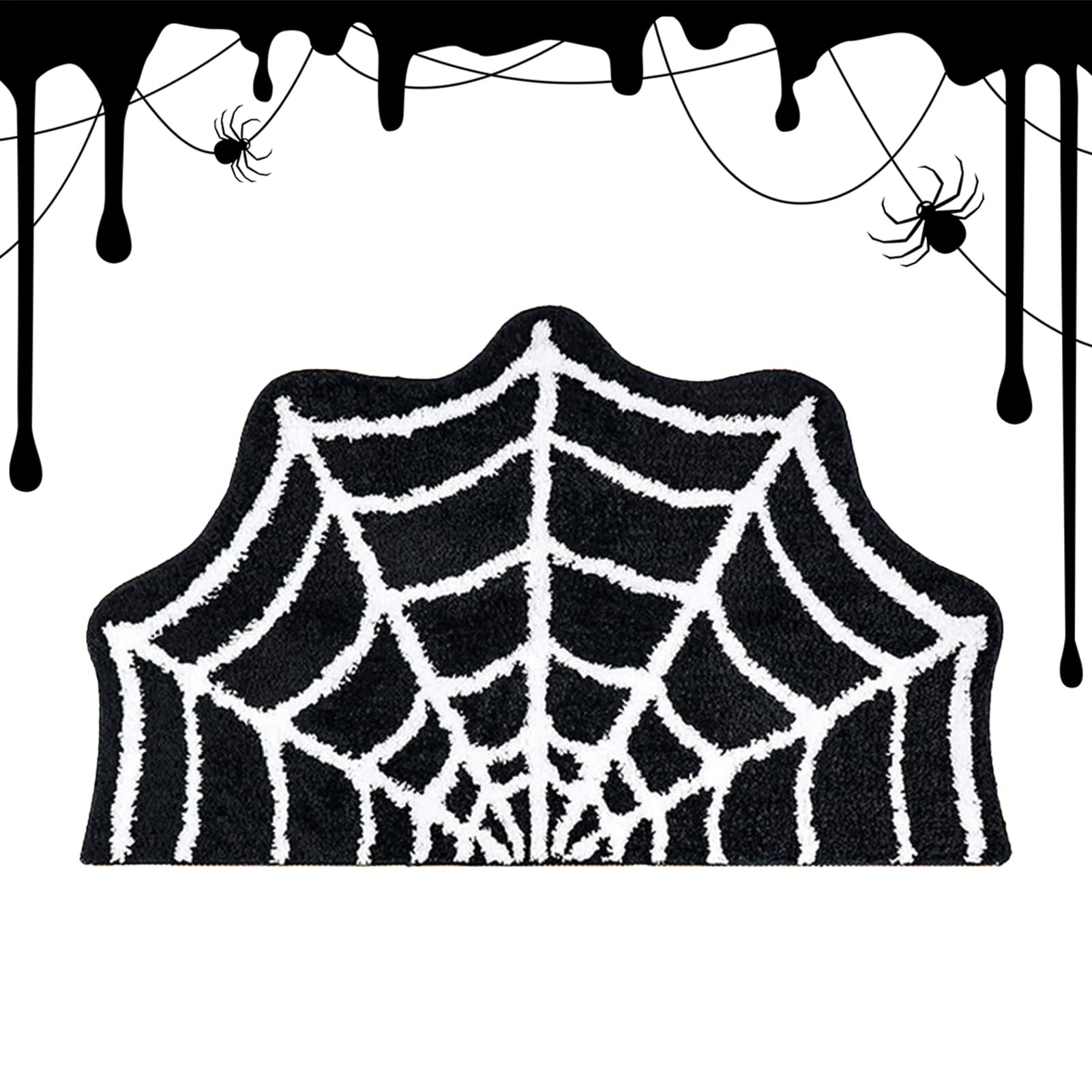 Alfombrilla de ducha antideslizante de Halloween con tejido absorbente para una pisada segura