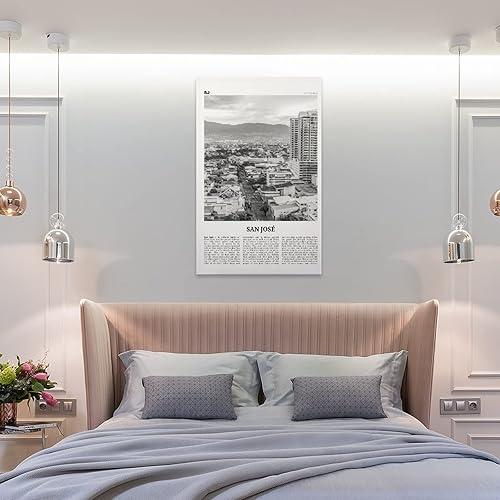 Miniatura 8 de Impresión de San José en blanco y negro de Costa Rica, arte de pared de San José, póster de San José, foto de San José, póster de San J, pintura