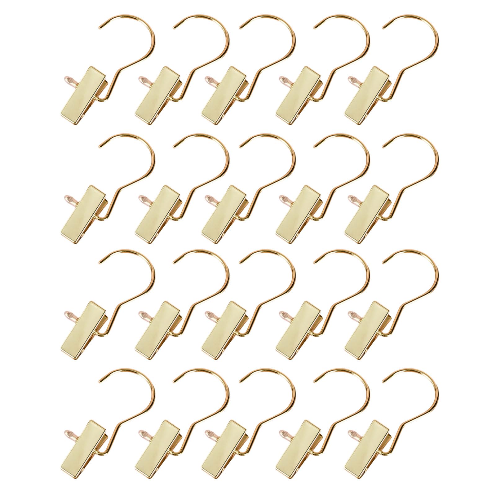 YROHGKPN Permanent Pliable Metal Grip with Not Marking Hook for Organizing Documents Sacks and Home Materials Compact Bending Laundry Clip