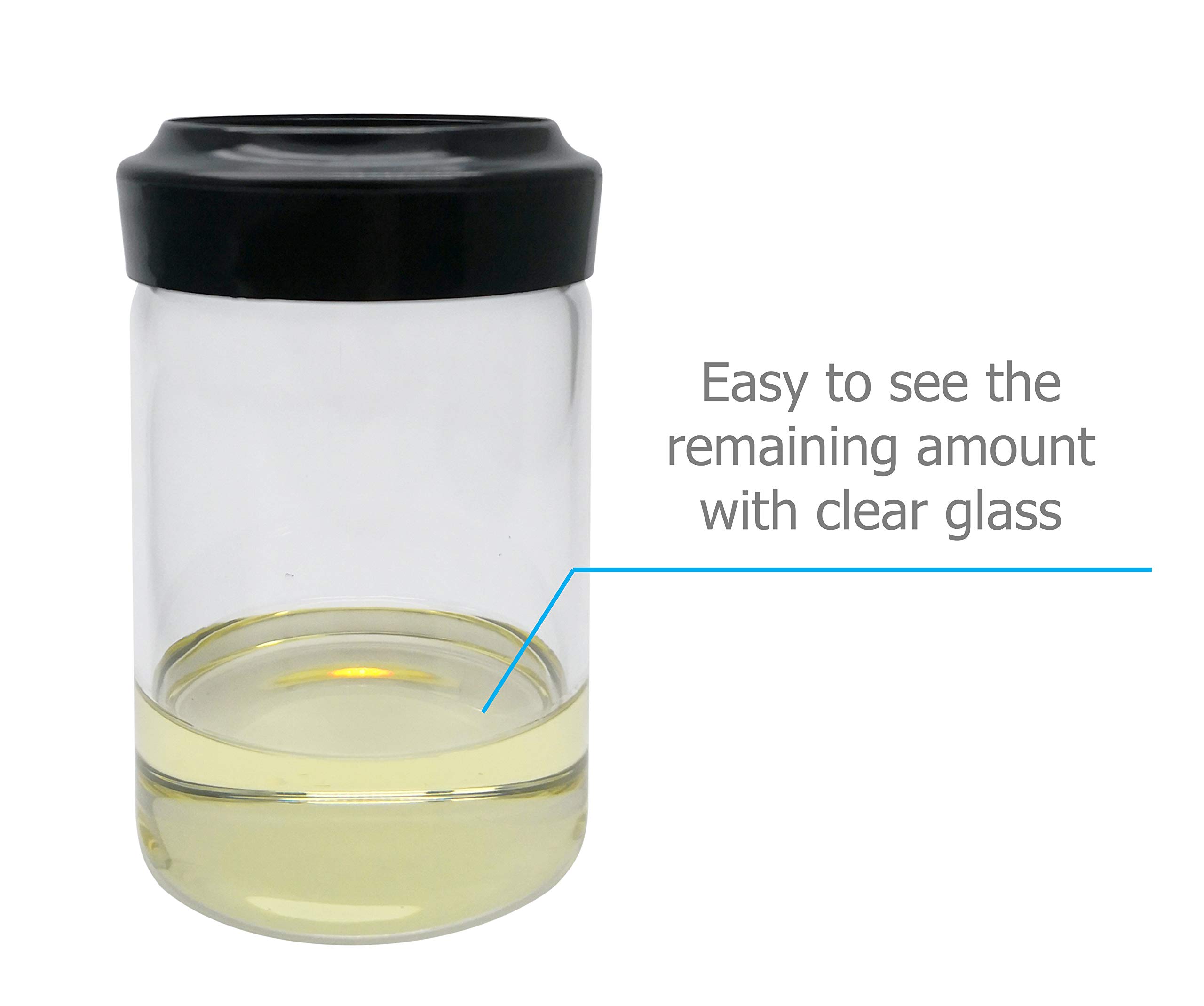 Excelity Honey Jar with Dipper and Lid Clear Glass Container for Storing and Dispensing Honey 3
