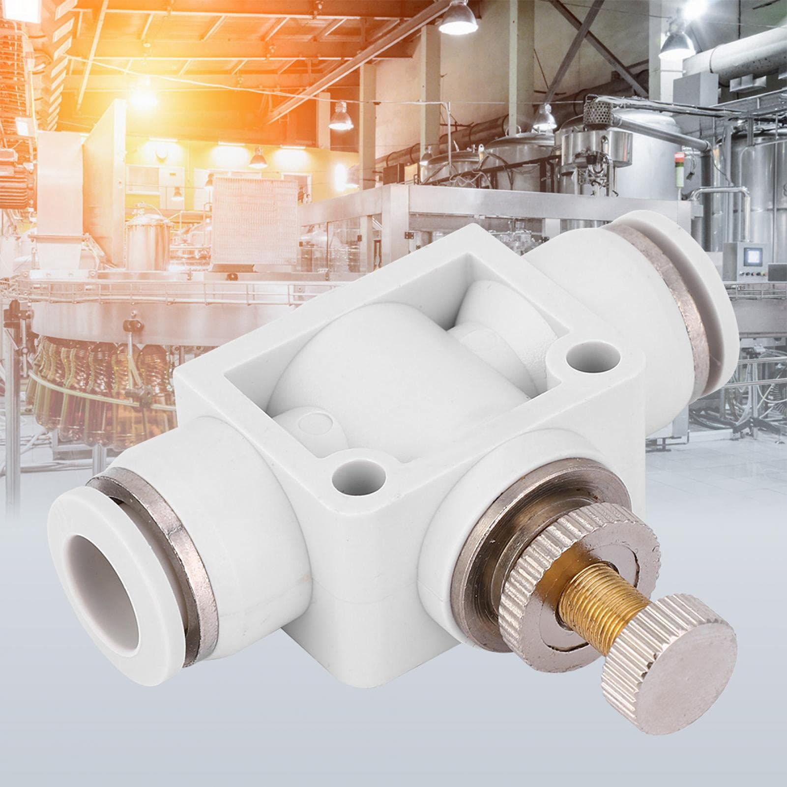 2 Valvole Di Controllo Flusso Aria Con Connettore Rapido, Diametro 4mm, In Ottone, Per Utensili Pneumatici