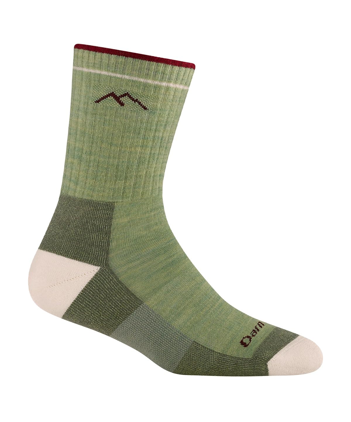 Darn Tough Vermont Women's Mint Merino Wool Micro Crew Socks Cushion, M