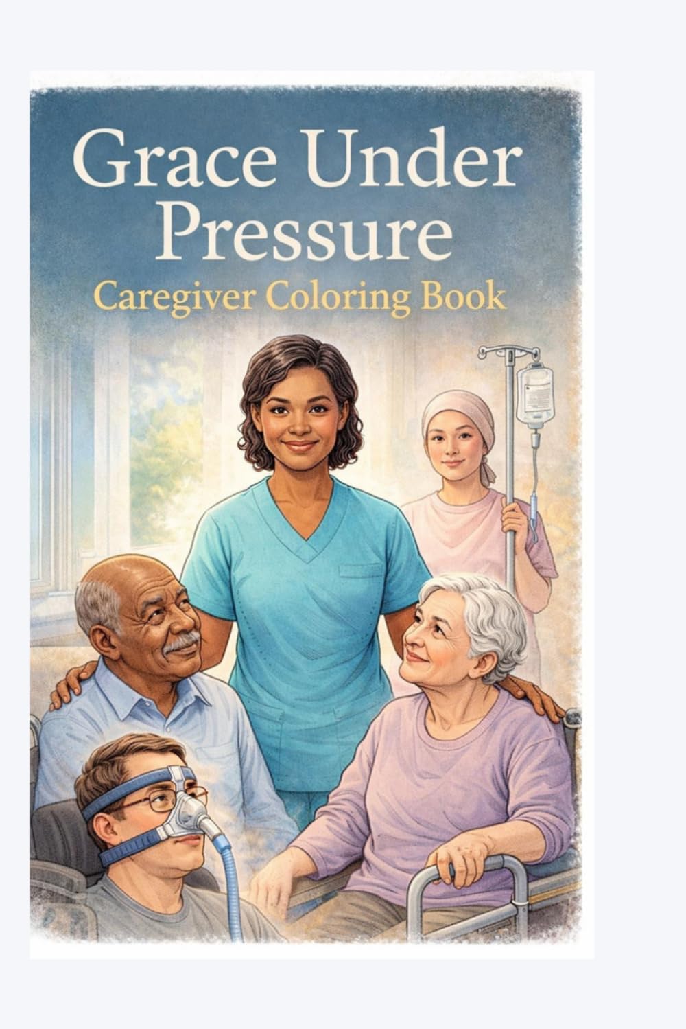 Grace Under Pressure: Caregiver Coloring Book Stress Relief & Self-Care Coloring Pages for Nurses, Caregivers & Healthcare Professionals