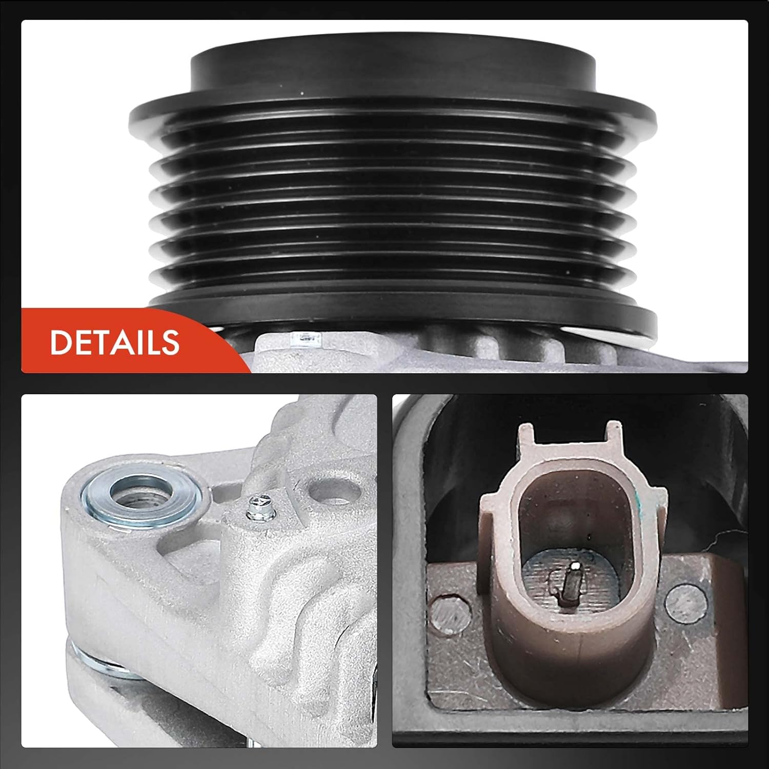 A-Premium Alternator Compatible with Acura RDX 2013 2014 2015, 3.5L, 12V 135A 6-Groove Pulley Clockwise Replace# 104210-1890, 31100-R8A-A01