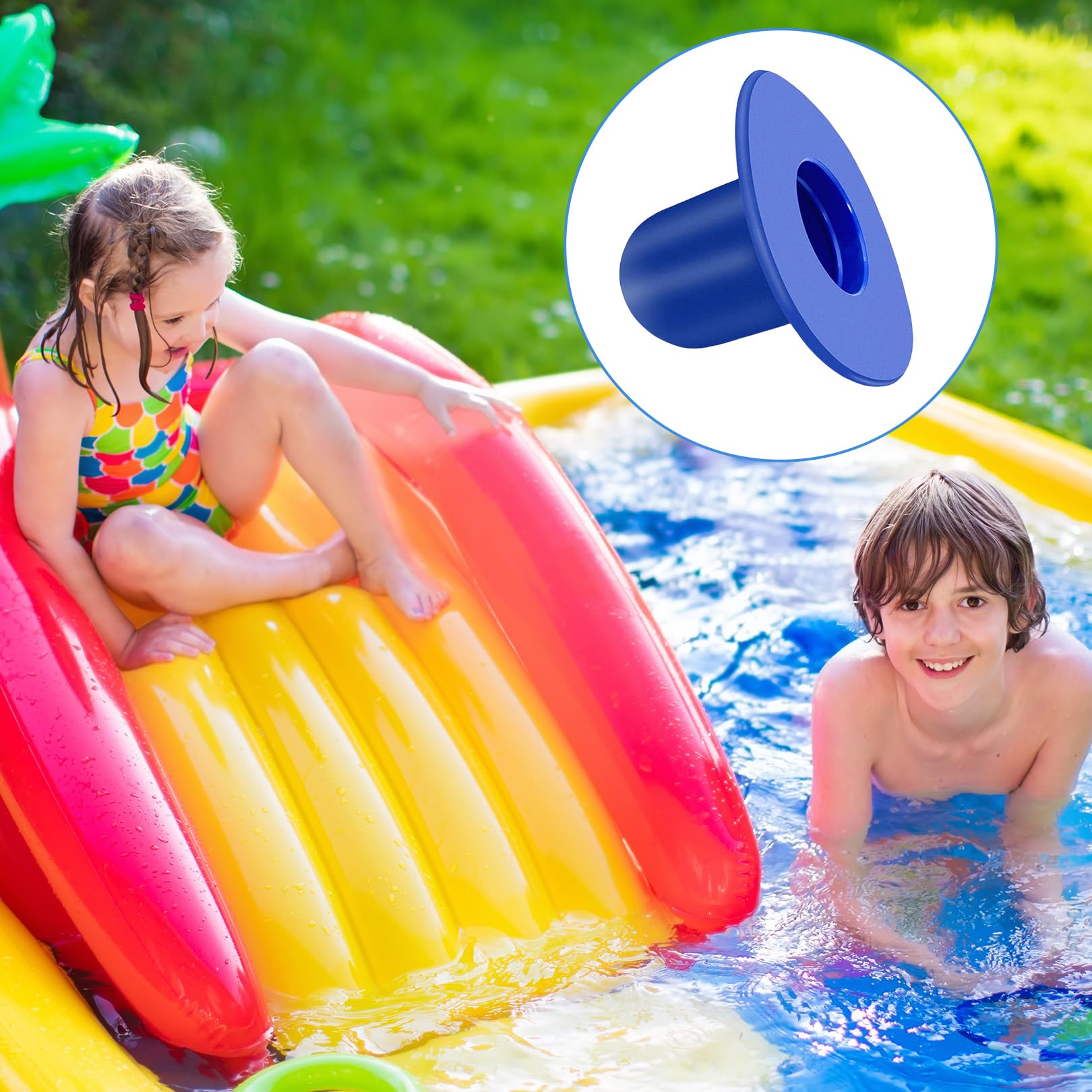 6 Tappi Invernali Per Piscina Intex E Non, Diametri 32/38/51 Mm, Con Bulloni In Acciaio Inox - Antigelo E Antiruggine