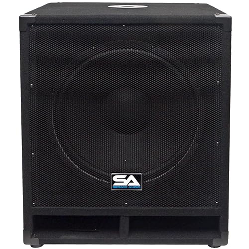 Miniatura 3 de Seismic Audio - Baby-Tremor-PKG1 - Par de gabinetes de subwoofer de audio profesional de 15" - 300 vatios RMS - PADJ Stage, Studio, subwoofers de