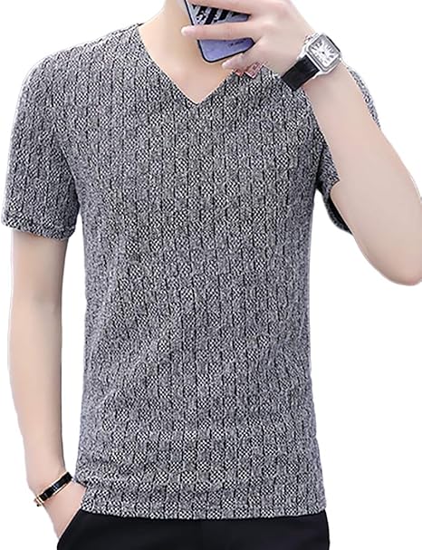Amazon Heaven Days ヘブンデイズ サマーニット ニット 半袖 サマーセーター Vネック 模様編み メンズ 06e0395 セーター 通販