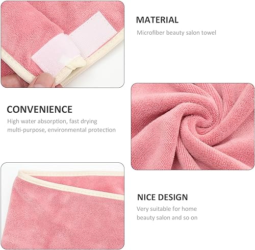Miniatura 4 de Juego de toallas blancas para baño, 1 juego de toalla facial de spa, toalla de ducha, toalla de belleza para la cabeza, absorbente para el cabello,