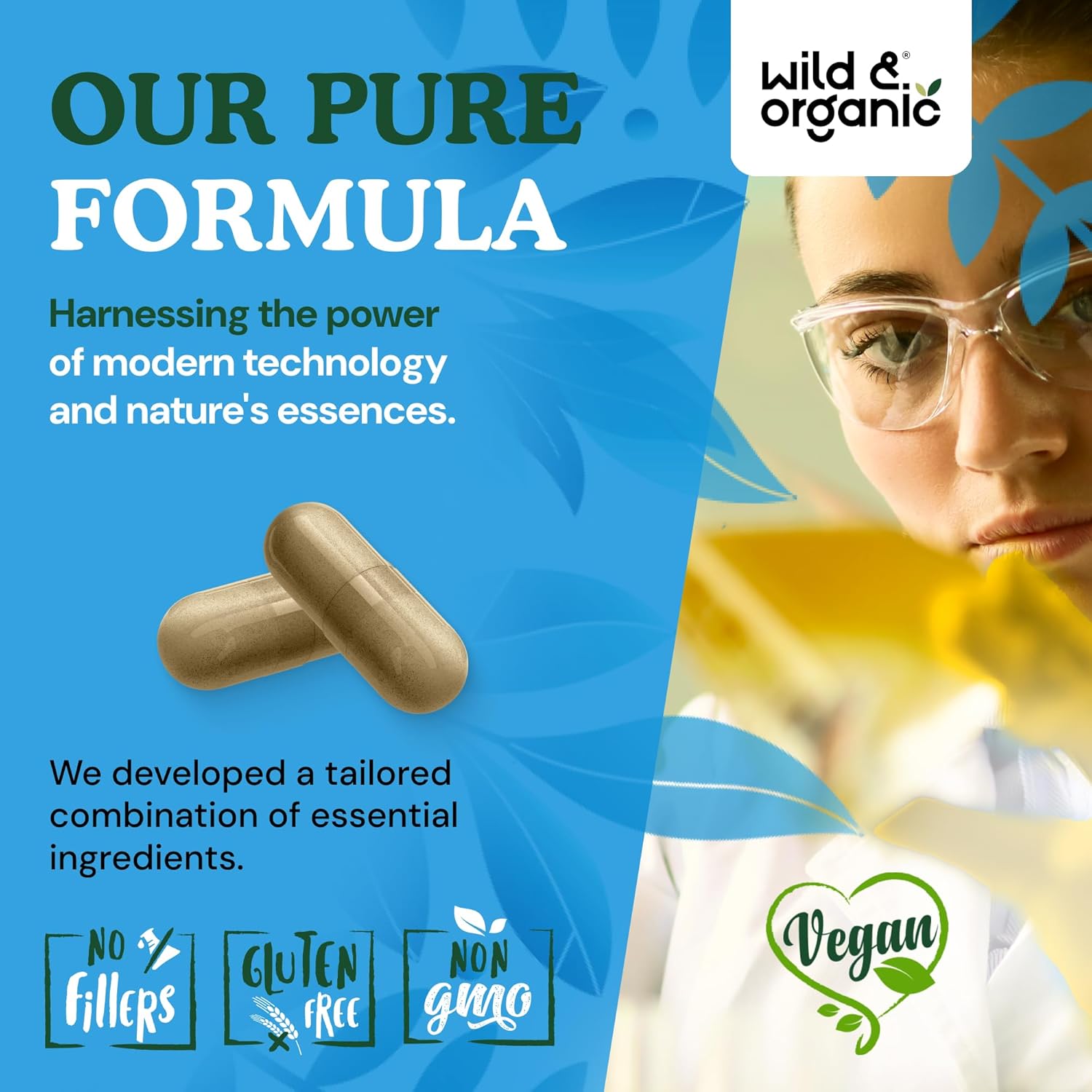 Wild & Organic Alcohol Detox Capsules - Antioxidant Liver & Kidney Support - Herbal Cleanse Supplement with Milk Thistle, Dandelion Root & Chanca Piedra - Vegan, No Fillers, Non-GMO - 90 Count - Image 5