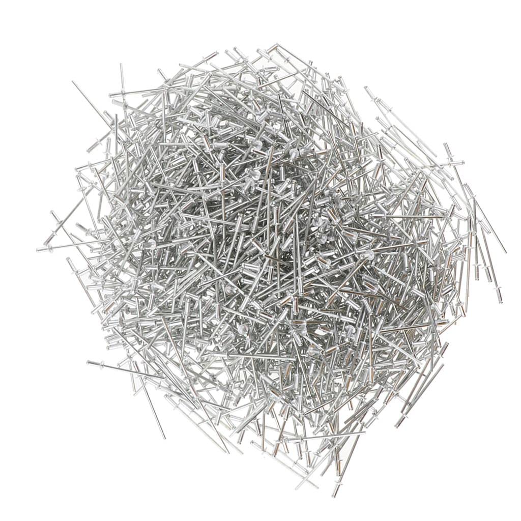 1000 Rivets Tete Dome Ouvert Aveugle 2.4mm, 2.4x6mm