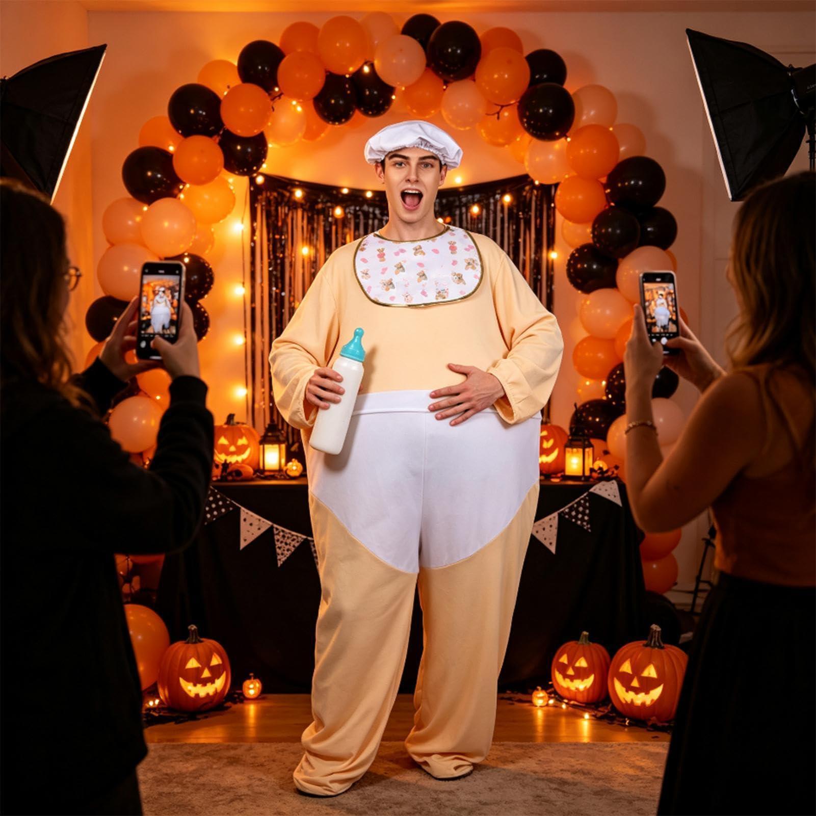 Tuta Costume da Bambino per Adulti Scherzo Travestimento in Vacanza Gag