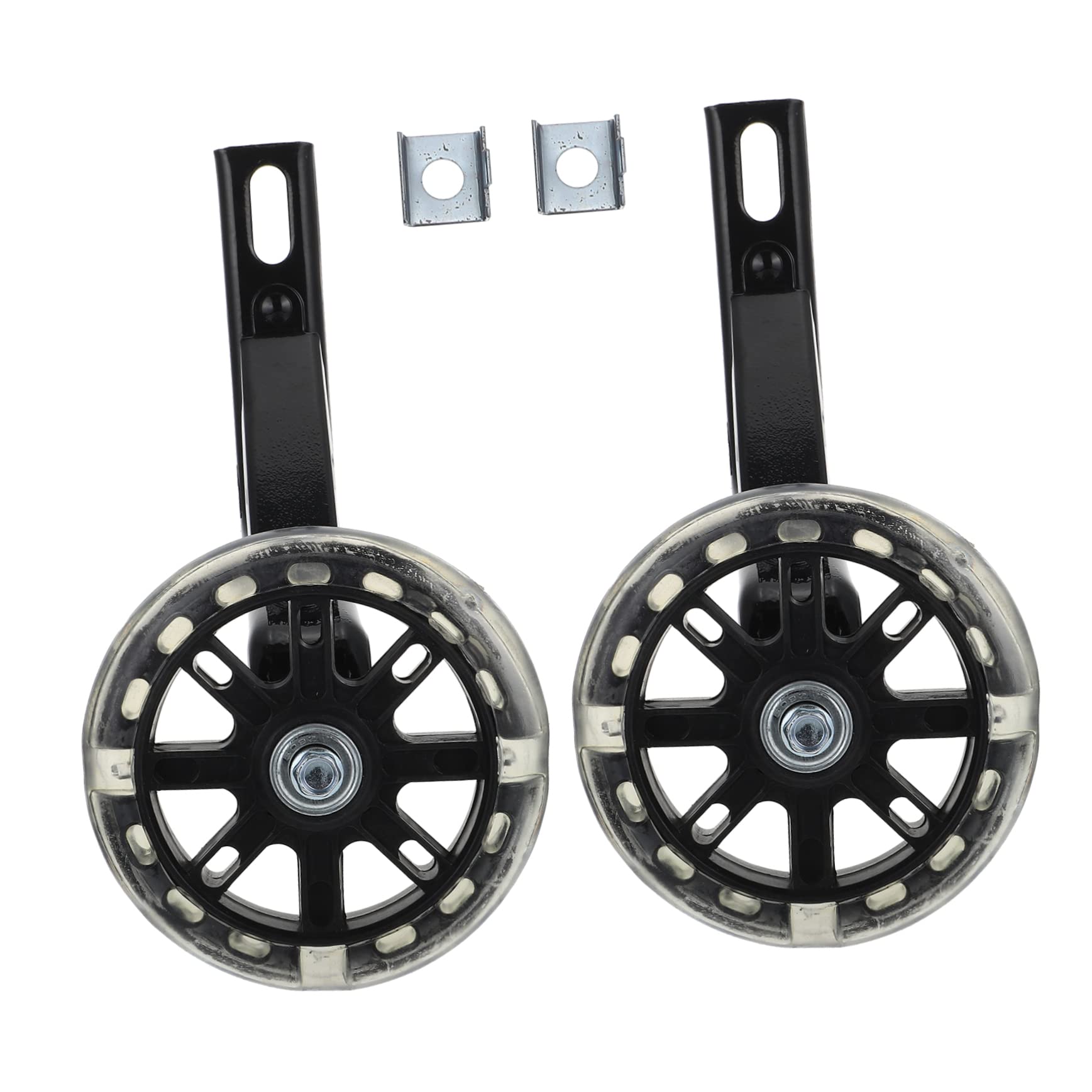 1 Par De Ruedas De Entrenamiento para Bicicleta Ruedas Auxiliares para Bicicleta Estabilizadores Auxiliares para Bicicleta para Niños Accesorios para Ciclismo Soporte De Acero