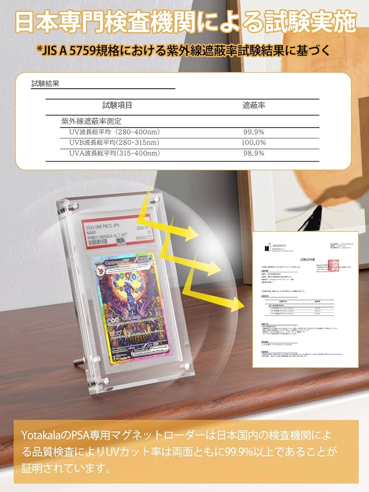 PSA鑑定ケース　マグネットローダー　ディスプレイ　アクリル製　UVカット　5つ 楽天市場】PSA ローダー マグネットローダー uvカット ブラック