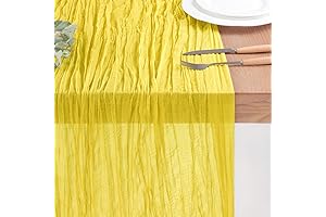 Yellow Cheesecloth Table Runner