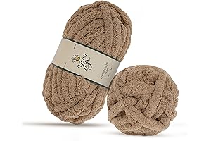 Taupe Chunky Yarn by Yarn Bee: Jumbo Soft Yarn for Crocheting and Knitting