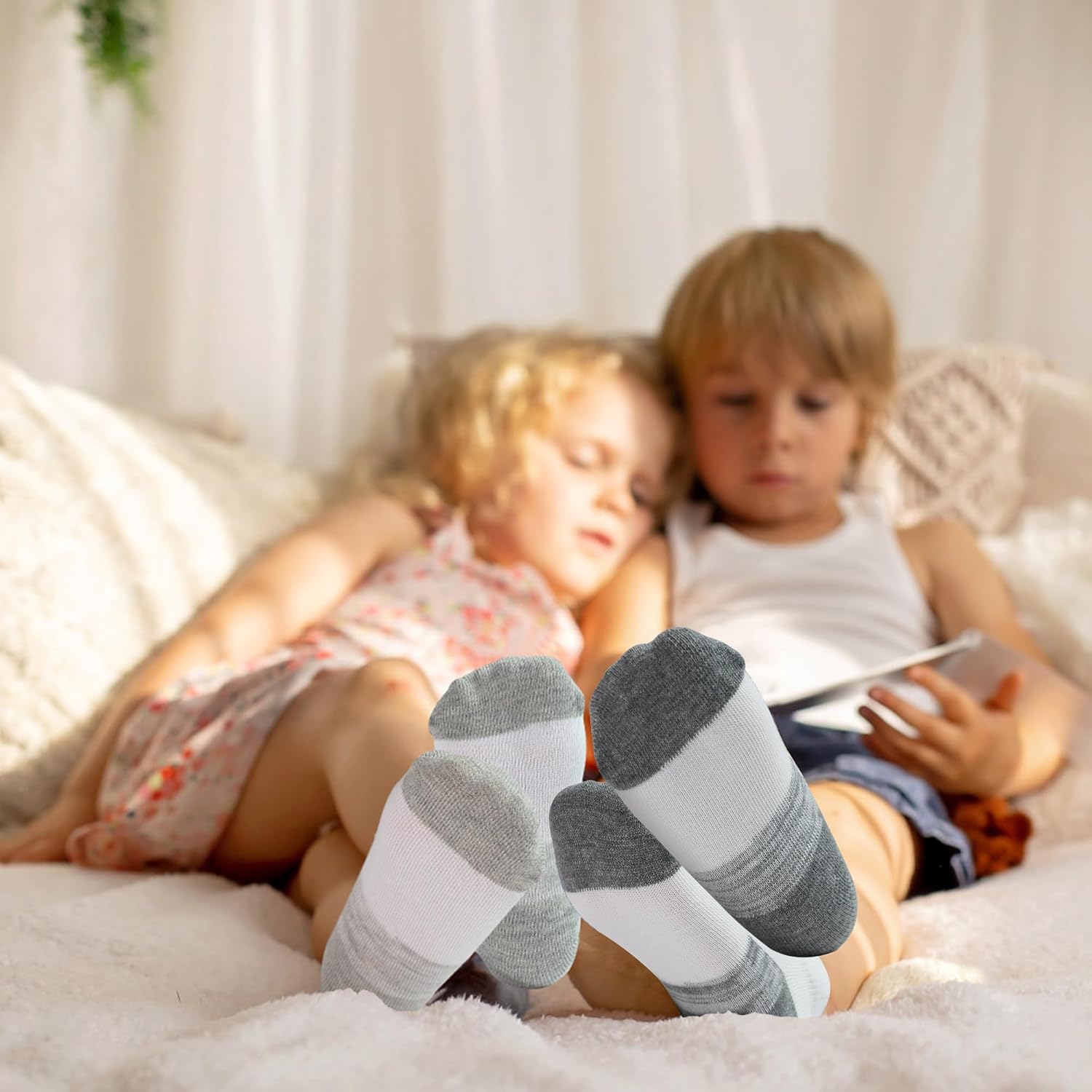 20 Pairs Boys Socks Toddler Boys Ankle Socks Kids Low Cut Sock Kids Athletic Black White Sock for 1-14 Years - Image 2