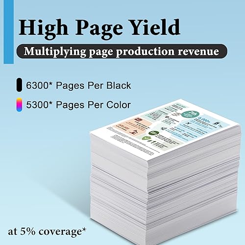 Miniatura 3 de LC3039XXL - Cartuchos de tinta (4 unidades, 1BK1C1M1Y) - Juego de cartuchos de tinta de alto rendimiento compatibles con Eout LC3039 de repuesto