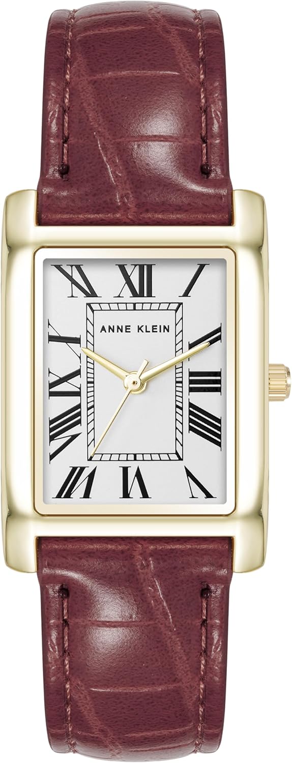 Anne Klein Women's Croco-Grain Strap Watch