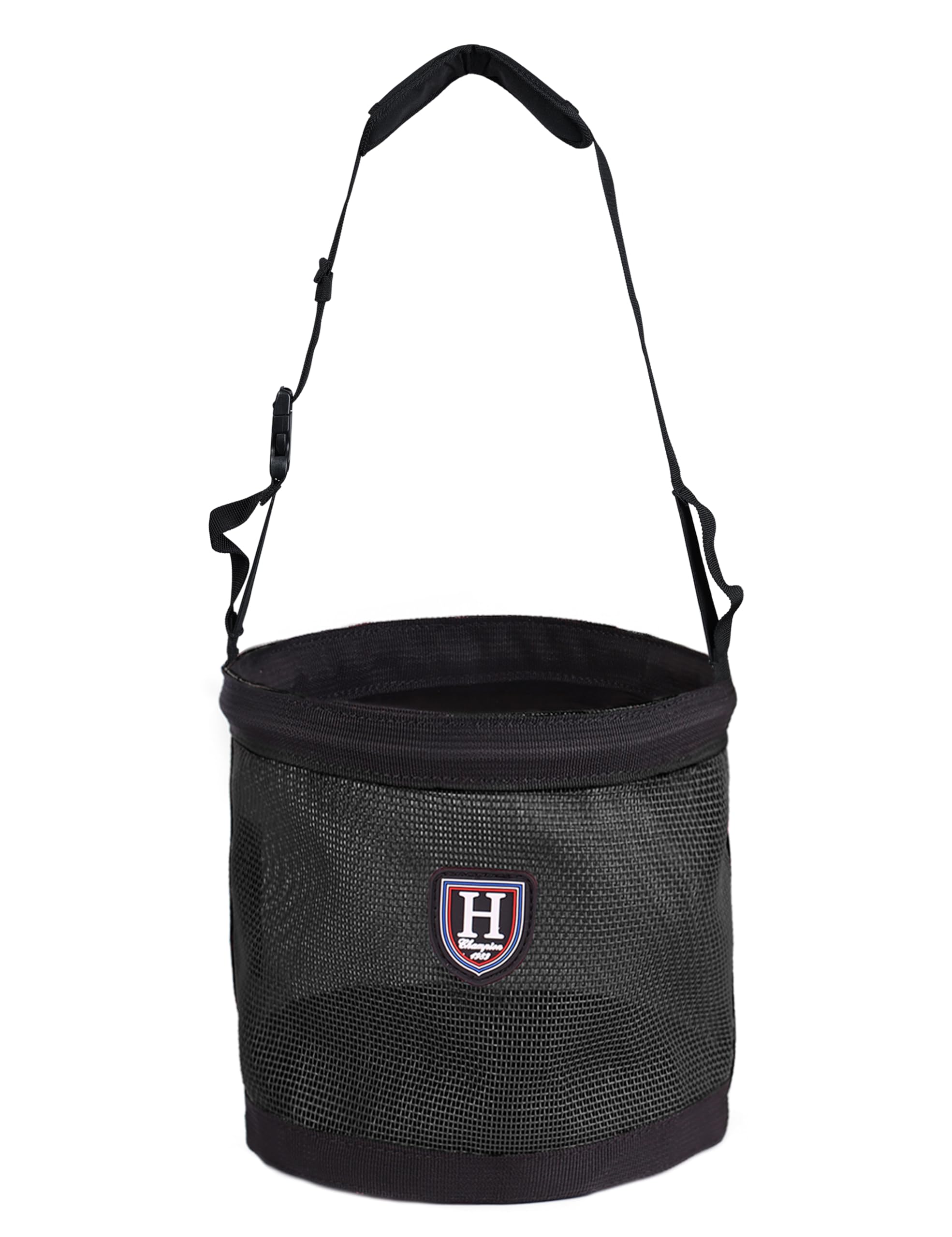 Harrison Howard Maulkorb für Pferde, Nylon, Netz, schwarz, Größe L
