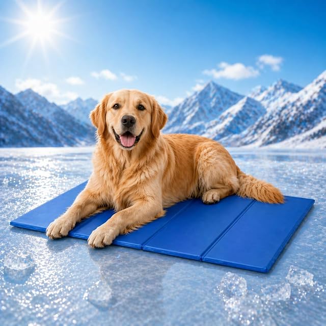 Foto 7 de 7 de Petzee Alfombra Refrescante Para Mascotas 90x50cm - Coolbed - Autorefrigerante - Cama Perro Grande