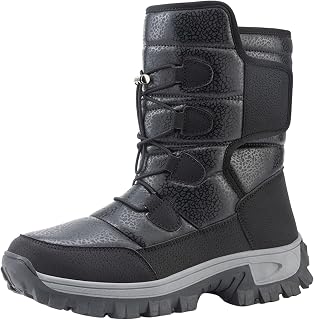 Gsheocm Botas de invierno para hombre, mujer, botas de nieve unisex, botas de nieve cálidas, botas de invierno, botas de invierno, botas de invierno, botas de invierno, botas de senderismo