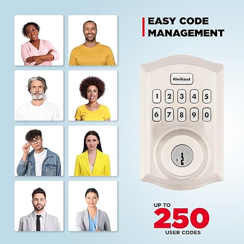 Miniatura 6 de Kwikset HomeConnect 620 Z-Wave - Teclado habilitado de largo alcance con cerradura inteligente, conveniente entrada sin llave, códigos de usuario