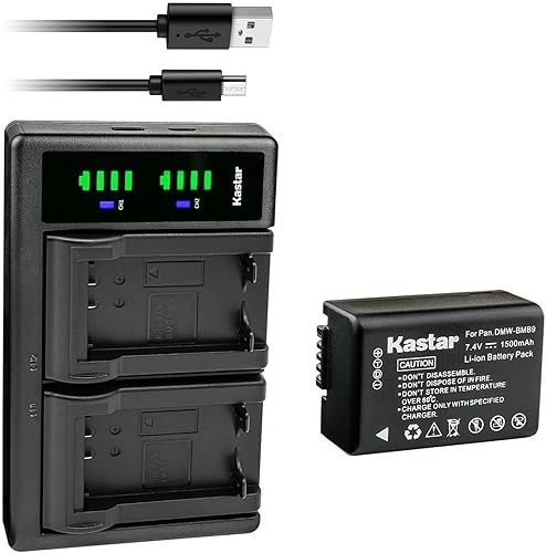 Miniatura 10 de Kastar LTD2 - Cargador de batería USB compatible con Panasonic Lumix DMC-FZ70, Lumix DMC-FZ72, Lumix DMC-FZ100, Lumix DMC-FZ150, Lumix DC-FZ80,