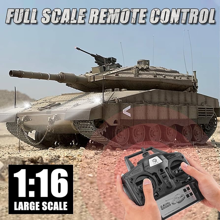 Amazon.com: BESTYMXY RC Tank HengLong IDF MERKAVA MKIV, 1:16