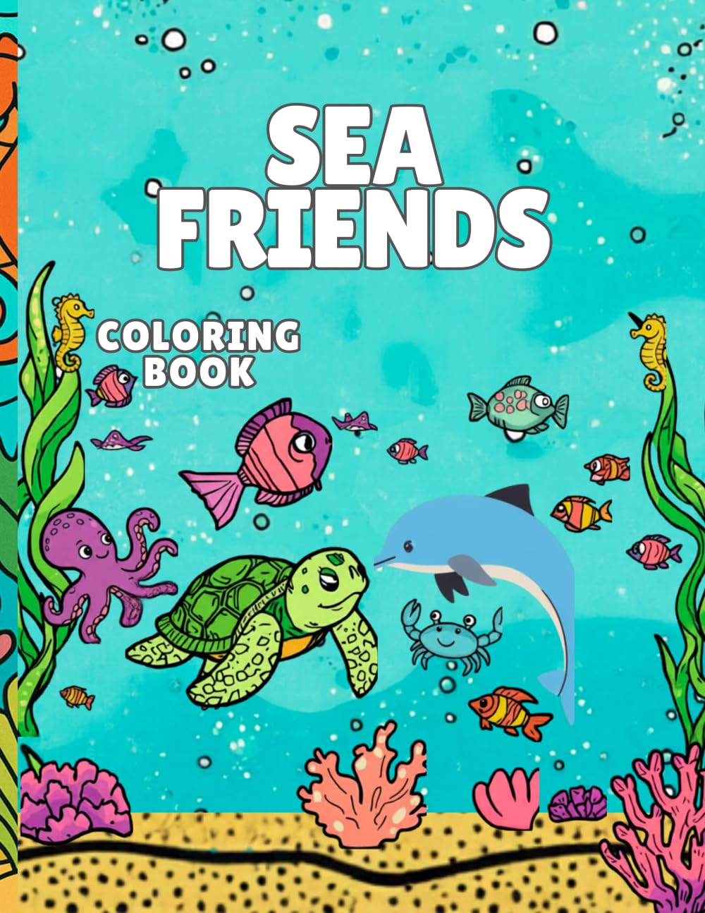 Sea Friends coloring book