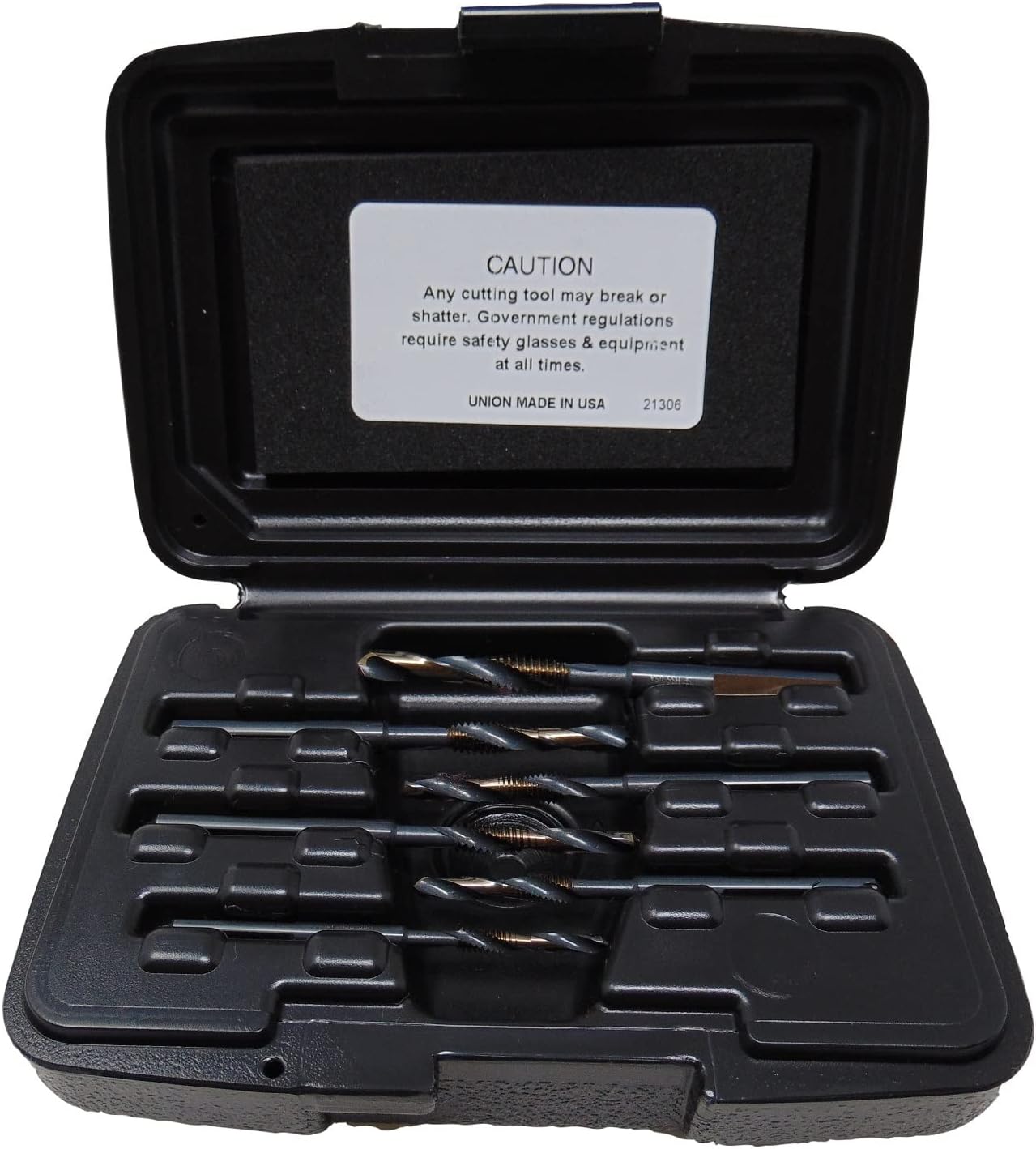 Norseman by Viking Drill and Tool 21330 6 Piece Super Premium Black and Gold Combo Drill and Tap Set