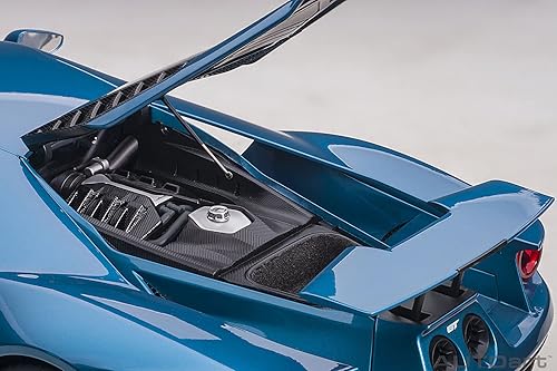 Miniatura 11 de Autoart 2017 Ford GT Liquid Blue Metallic 1/12 Modelo de coche