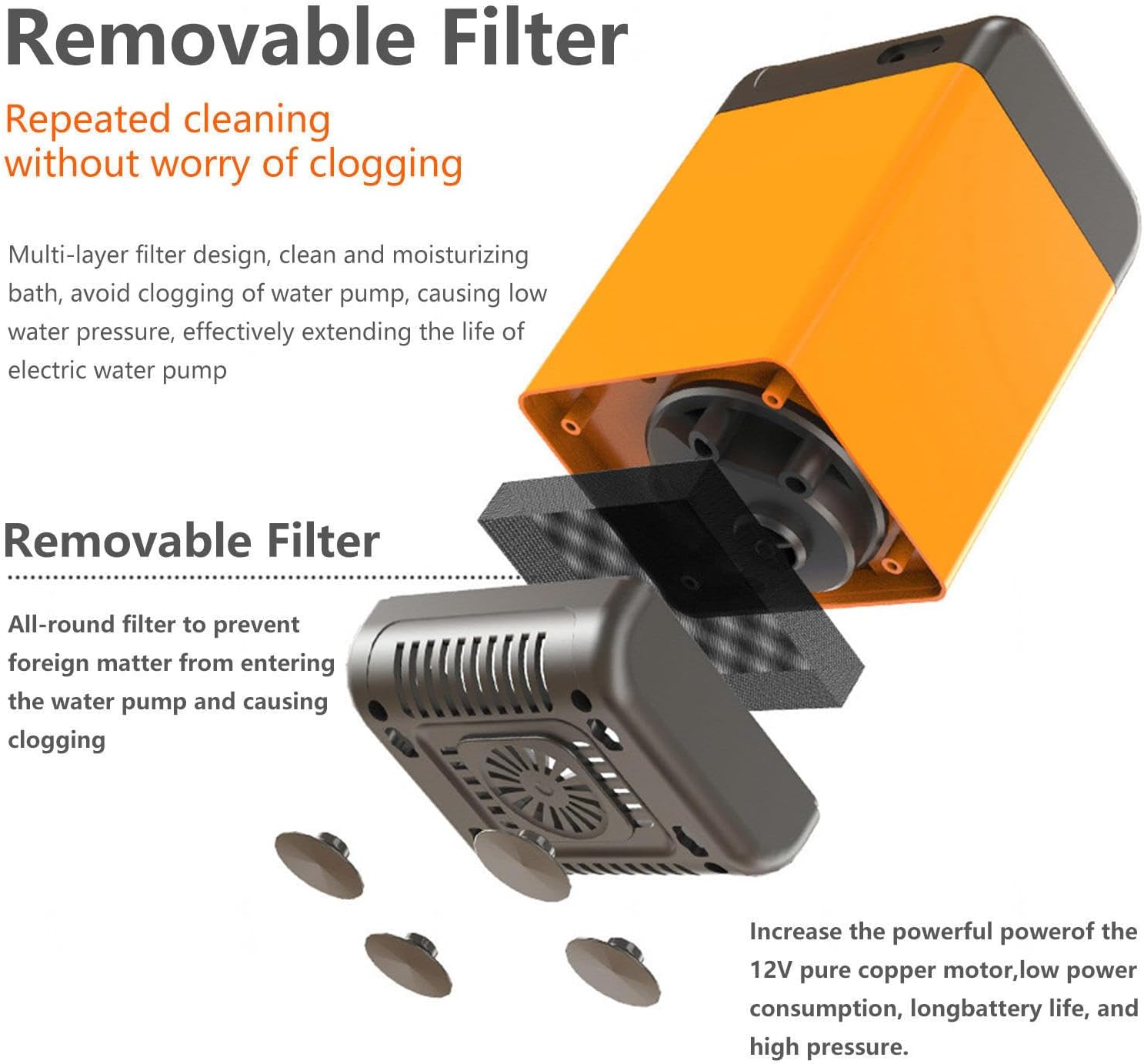 Rinse Kit Portable Shower 7800mAh Rechargeable, Portable Shower 3 Pressure Levels Camp Shower Pump for Outdoor, Pet Bath, RV, Hiking, Beach