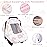 Baby Carseat Cover Girls, Pea Pod Unicorn Infant Car Seat Covers Canopy for Newborn with 2 Layers Windows of Breathable Mesh/Fabric, Lightweight Polyester/Minky Dot Backing, Snug Fit