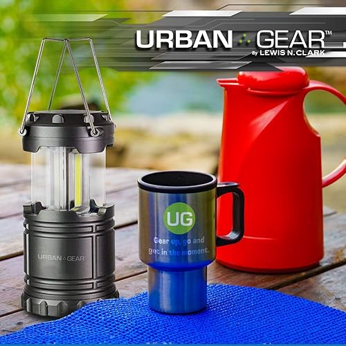 Miniatura 6 de Linterna de campamento portátil para interiores y exteriores + linterna de emergencia impermeable con luces LED (300 lúmenes) para mochileros,