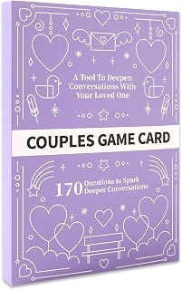 Conversation Cards for Couples - Card Game for Adults, 170 Conversation Cards for Couples to Deepen Intimacy, Relationship Card Game for Date Nights