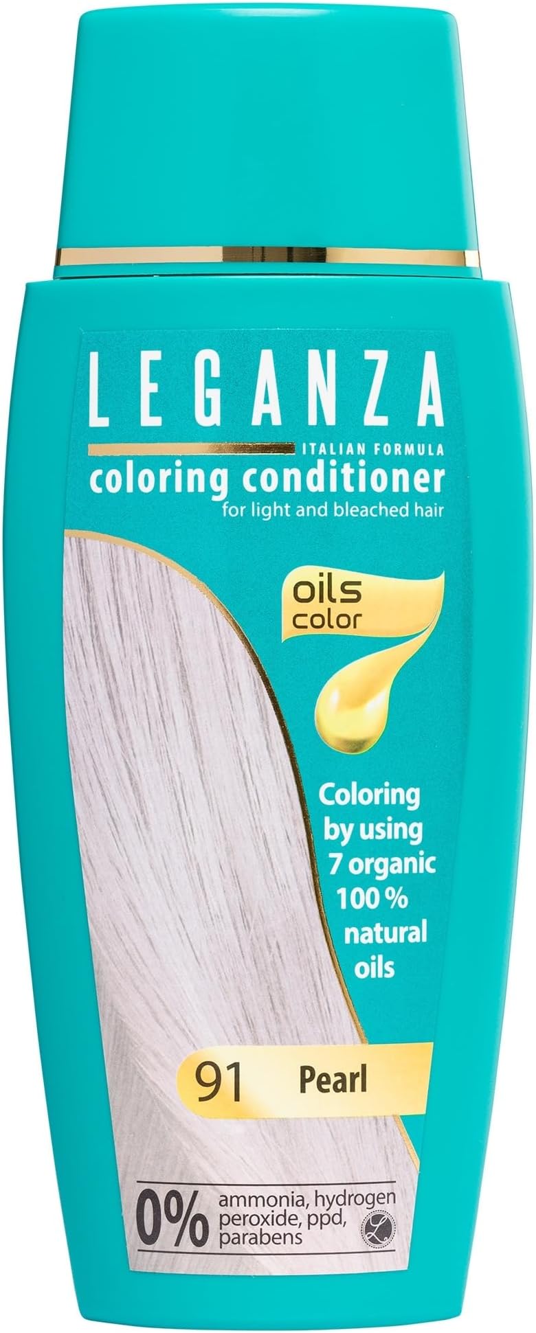 Hair Coloring Temporary Mask | Semi-Permanent Hair Colour Conditioner | Color Pearl Nº 91 | Treatment with 7 Natural Oils | Ammonia, PPD and Paraben Free | 150 ml
