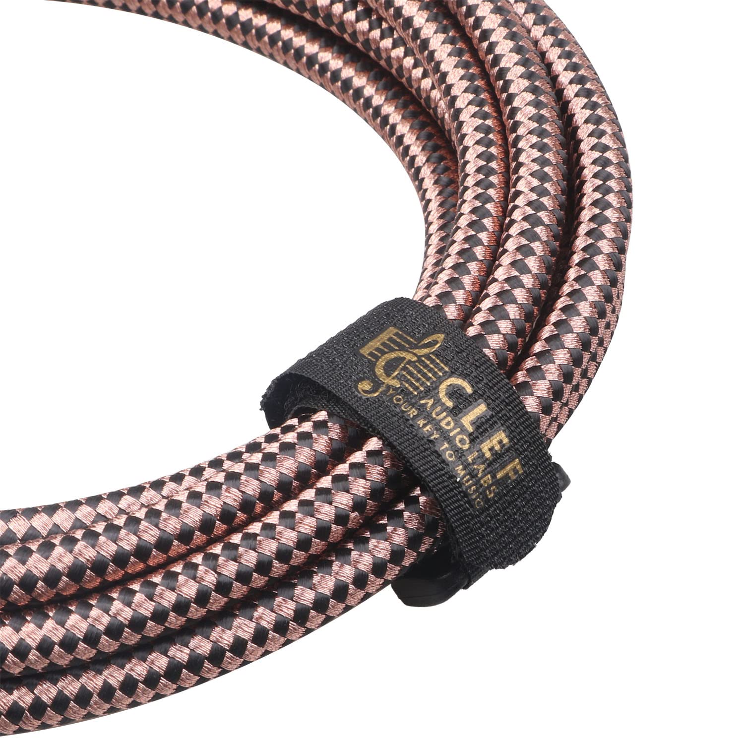 Clef Audio Labs XLR Male to XLR Female Mic Cable, 1 Foot, Black, Zinc Alloy Shell, Copper Braided Jacket, Gold Plated 3-Pin Connectors for Microphone, Studio Recording and Audio Interface