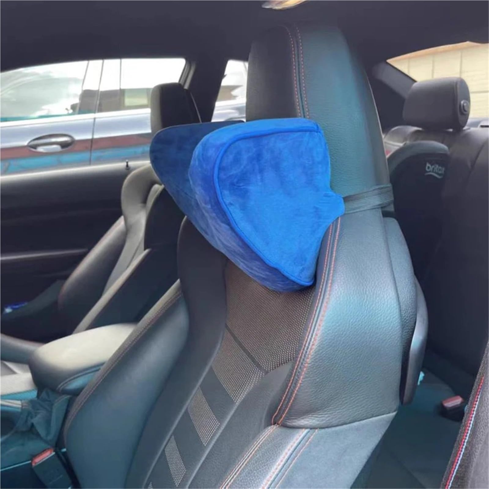 Do BRIDE Do RECARO Uniwersalny Zagłówek Poduszka Pod Kark Z Pamięcią Podparcia Fotelika Samochodowego Wygodny Zagłówek Car Seat Headrest(Red)