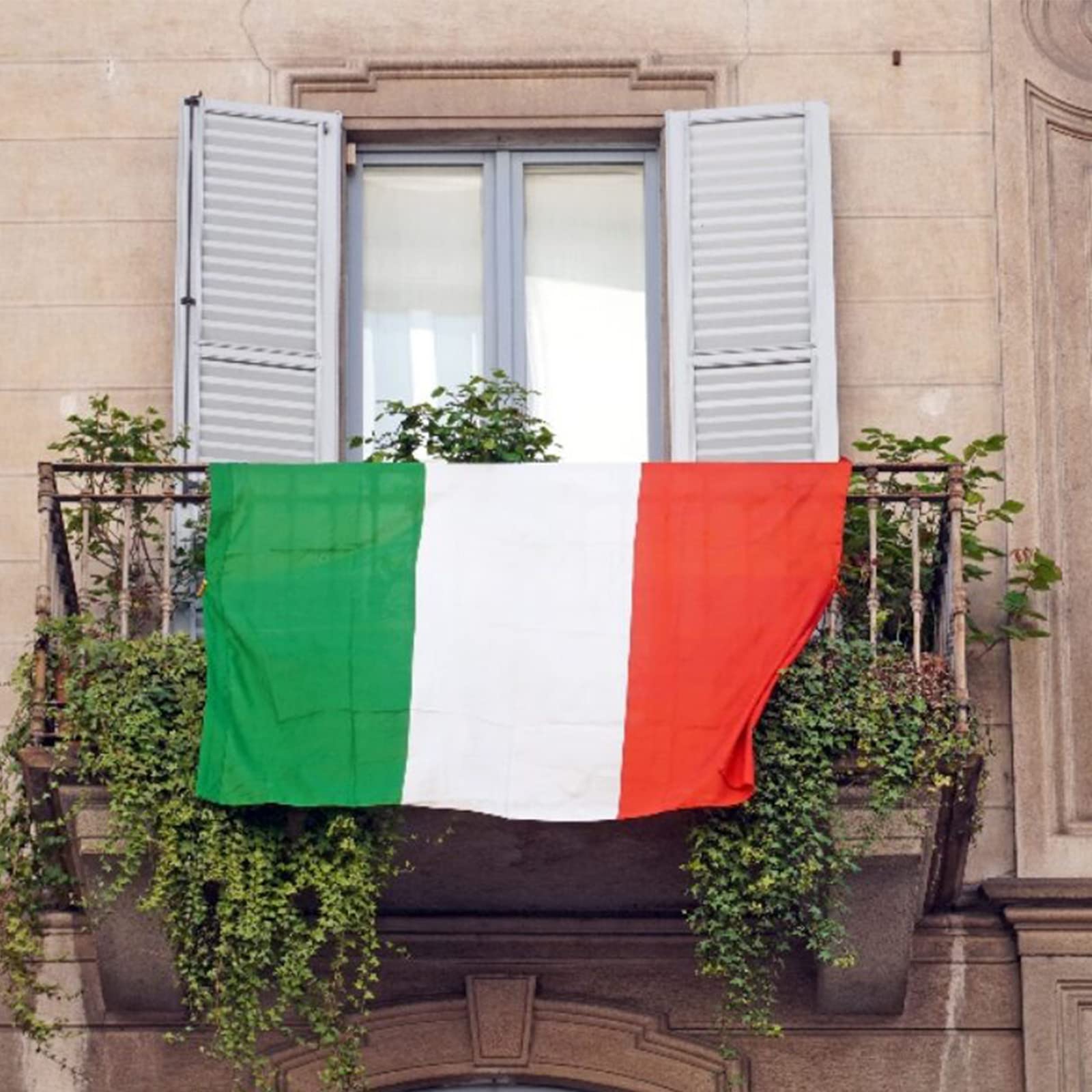 2 Pezzi Stringa Bandiere Italiane 9 Metri, 40 Bandierine Per Decorazioni Festa