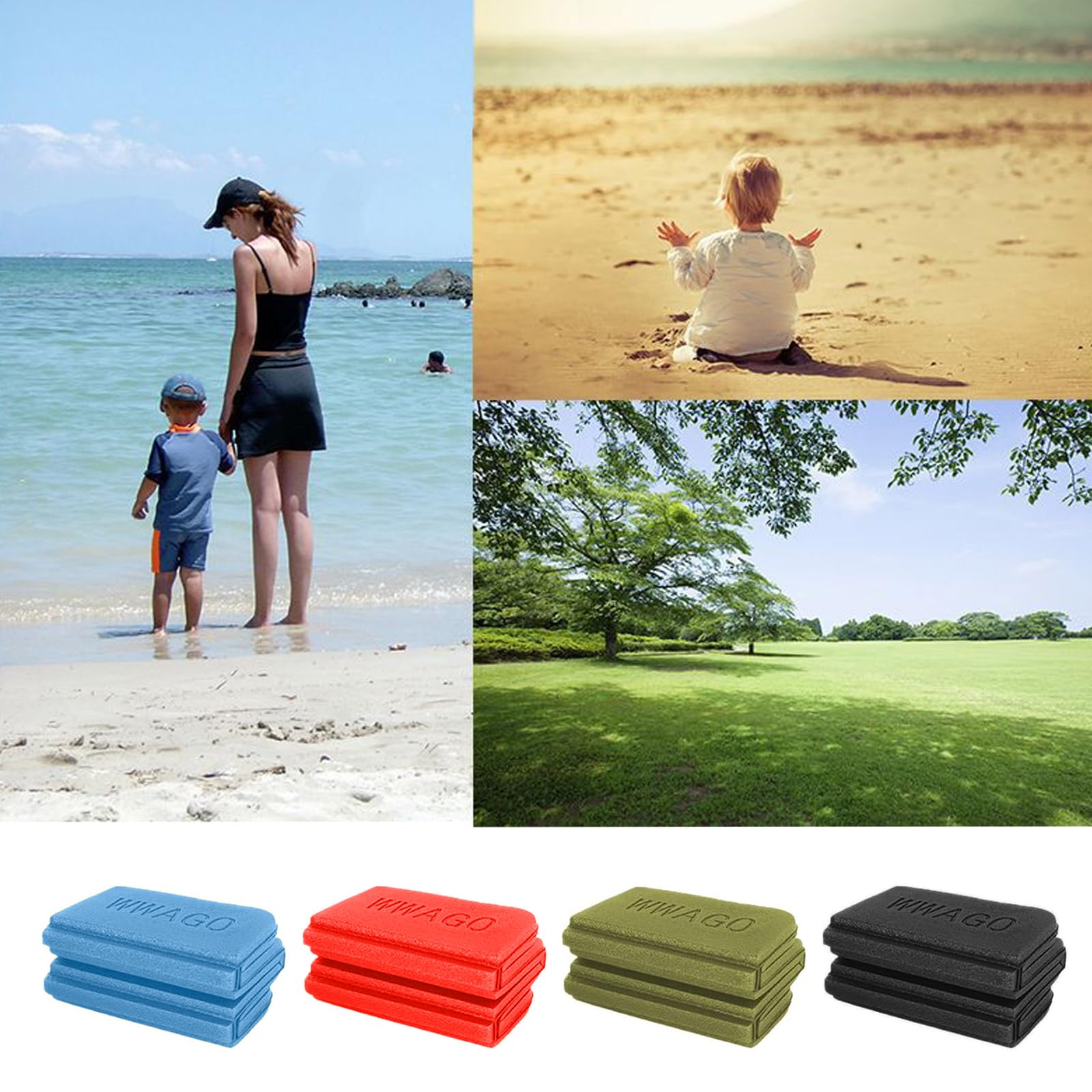 Set 2 Tappetini Pieghevoli Da Campeggio In Schiuma XPE - Impermeabili, Leggeri, Con Borsa - Foto 6