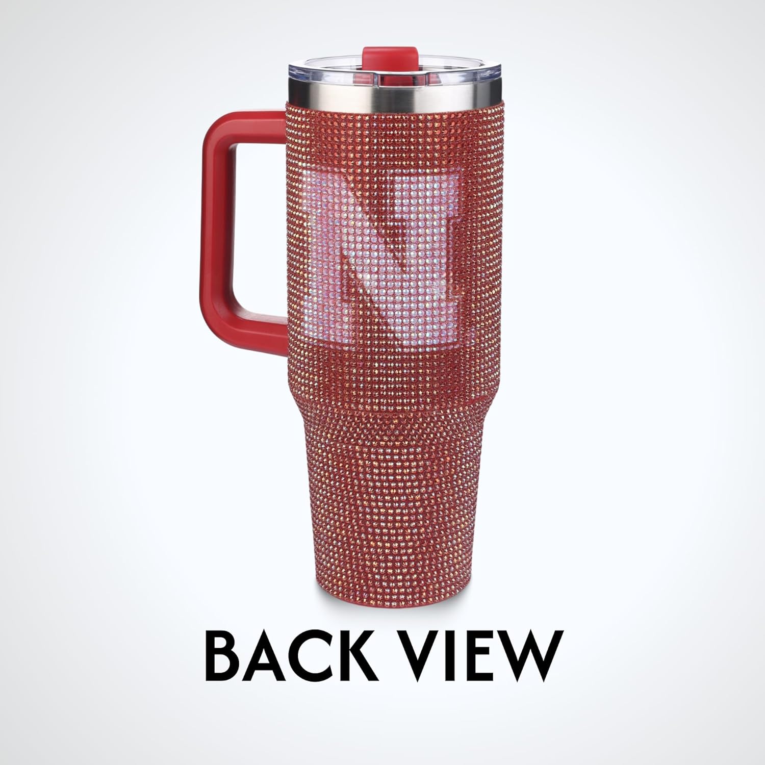 The Memory Company Officially Licensed 40oz TC Bling Game Day Tumbler with Vintage Logo, University of Nebraska, Lincoln