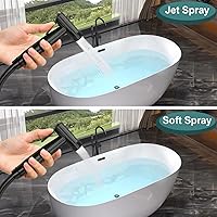 Vista 3 de Pulverizador de bidé de mano para inodoro, juego de rociador de bidé de baño de acero inoxidable de alta calidad con manguera antifugas y control