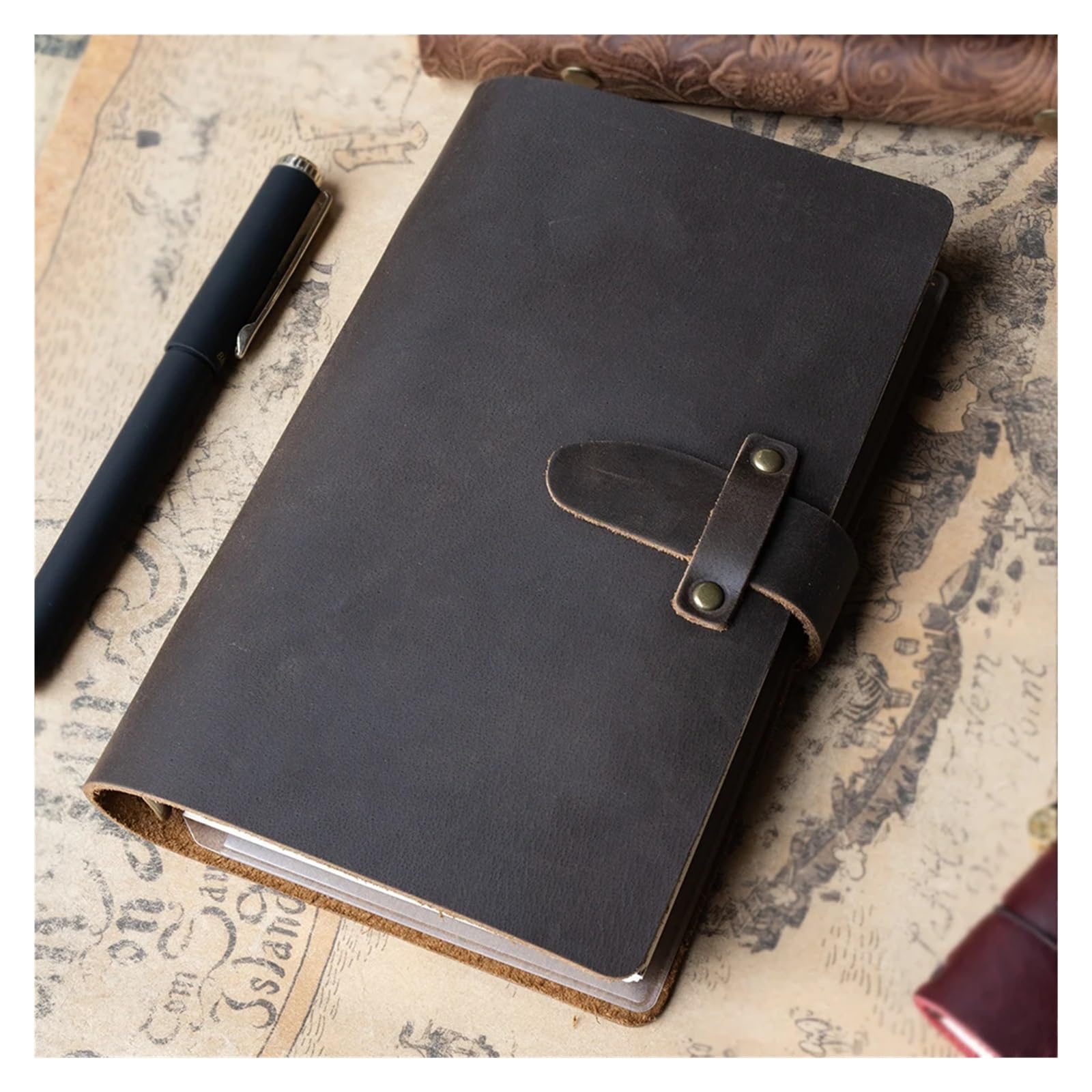 Carnet de notes polyvalent quotidien, carnet d'écriture et de prise de notes, peut remplacer le journal de remplissage à 6 trous(Flower,A5)